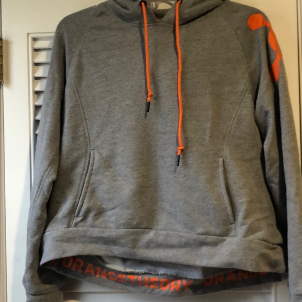 OTF crop hoodie with splat shoulder medium